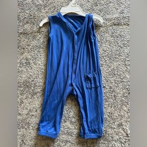 Kyte baby sleeveless button romper